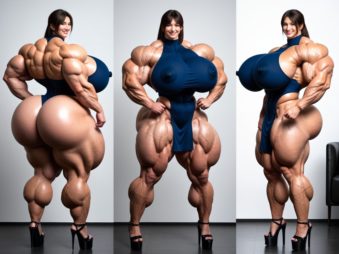 Hypermuscle, Hyper Gigantic Massive Muscles, Gigantic Muscles Porno asiático IA