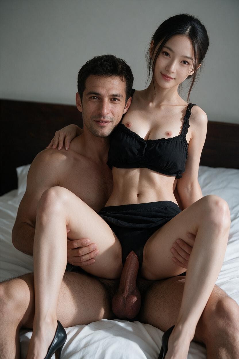 Both Facing Viewer, Full Body, Cabelo Solto E De Lado Asian AI Porn