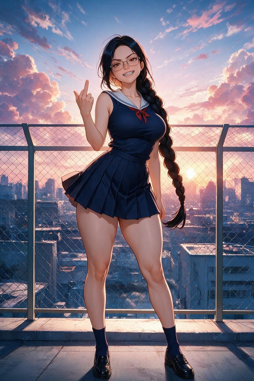 Smooth Skin, Full Calves, Dark Brown Eyes Asian AI Porn