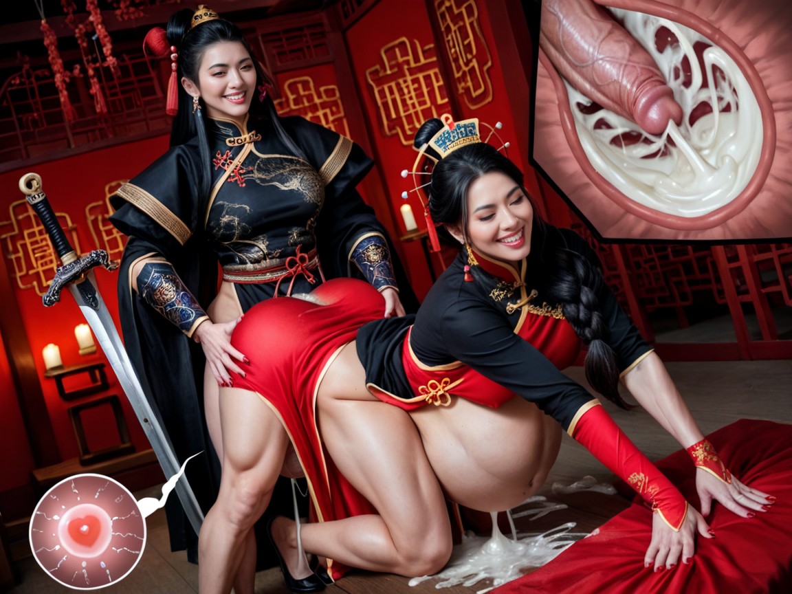 Audience, Futanari On Woman, Lesbian On Woman Porno asiático IA