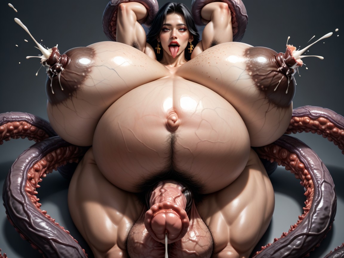 She Horsecock Rock-hard Erection, Sit On The Floor With One's Back Against The Wall, Freckles On Boobs Asian AI Porn