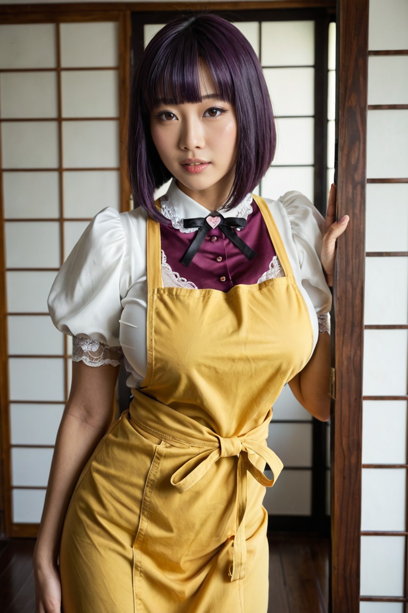 Soft Facial Features, Gentle Melancholic Eyes, Confused Face Asian AI Porn