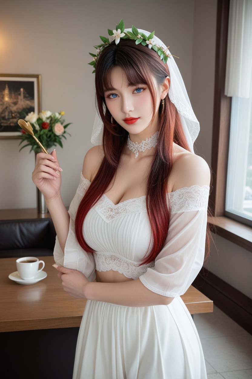 Lovely Eyes, Hourglass Body Shape, Beautiful Woman Ever Porno asiático IA