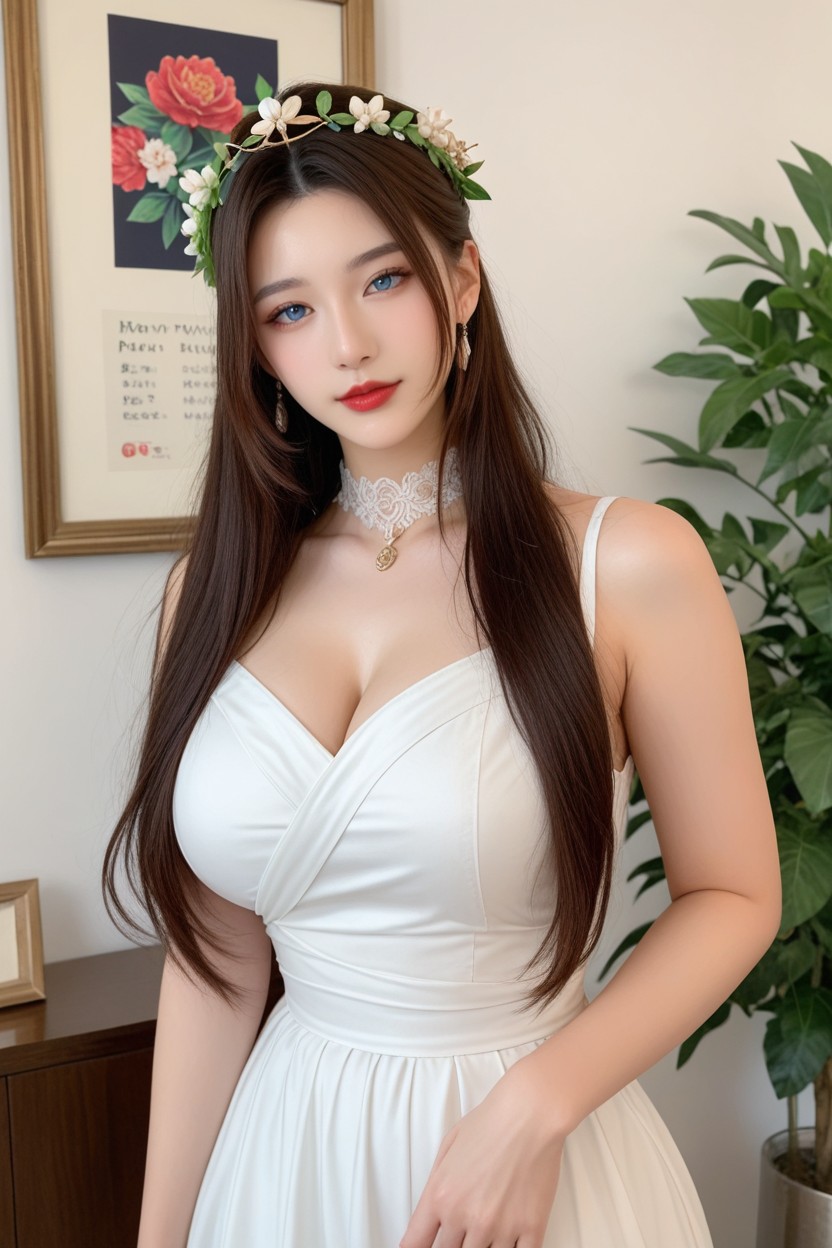 Make Up, Beautiful Woman Ever, Hourglass Body Shape Porno asiático IA