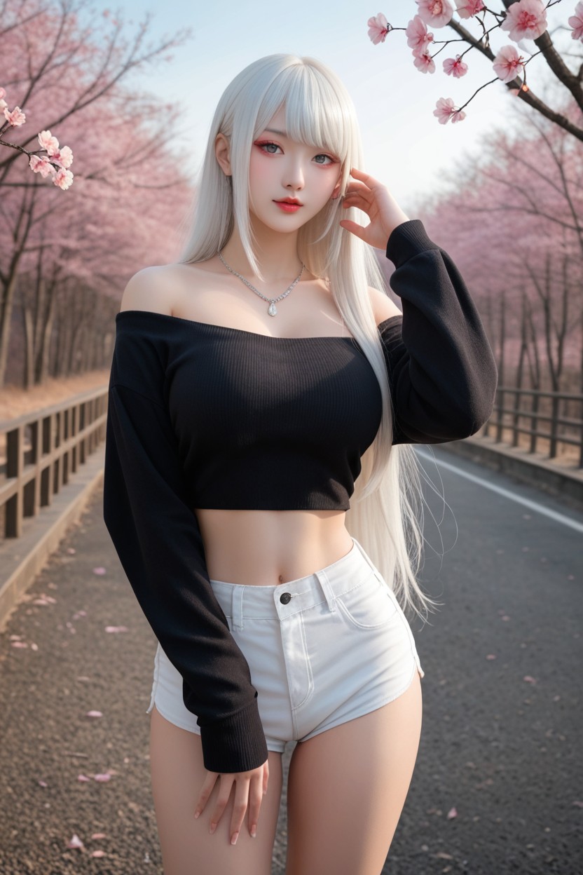 Uhd, Extremely Smooth Skin, Albino Skin Asian AI Porn