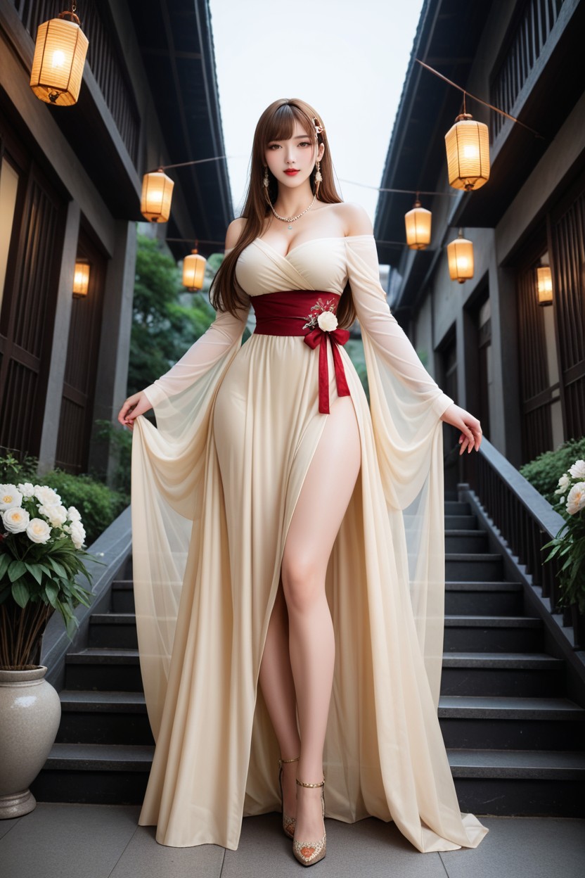 18+, Distinctive Beauty, Outdoor Asian AI Porn