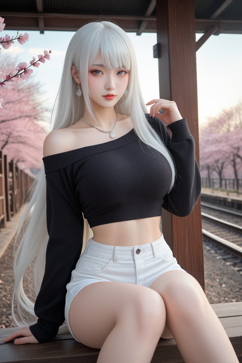 Extremely Smooth Skin, 20+, Perfect Chinese Idol Face Asian AI Porn