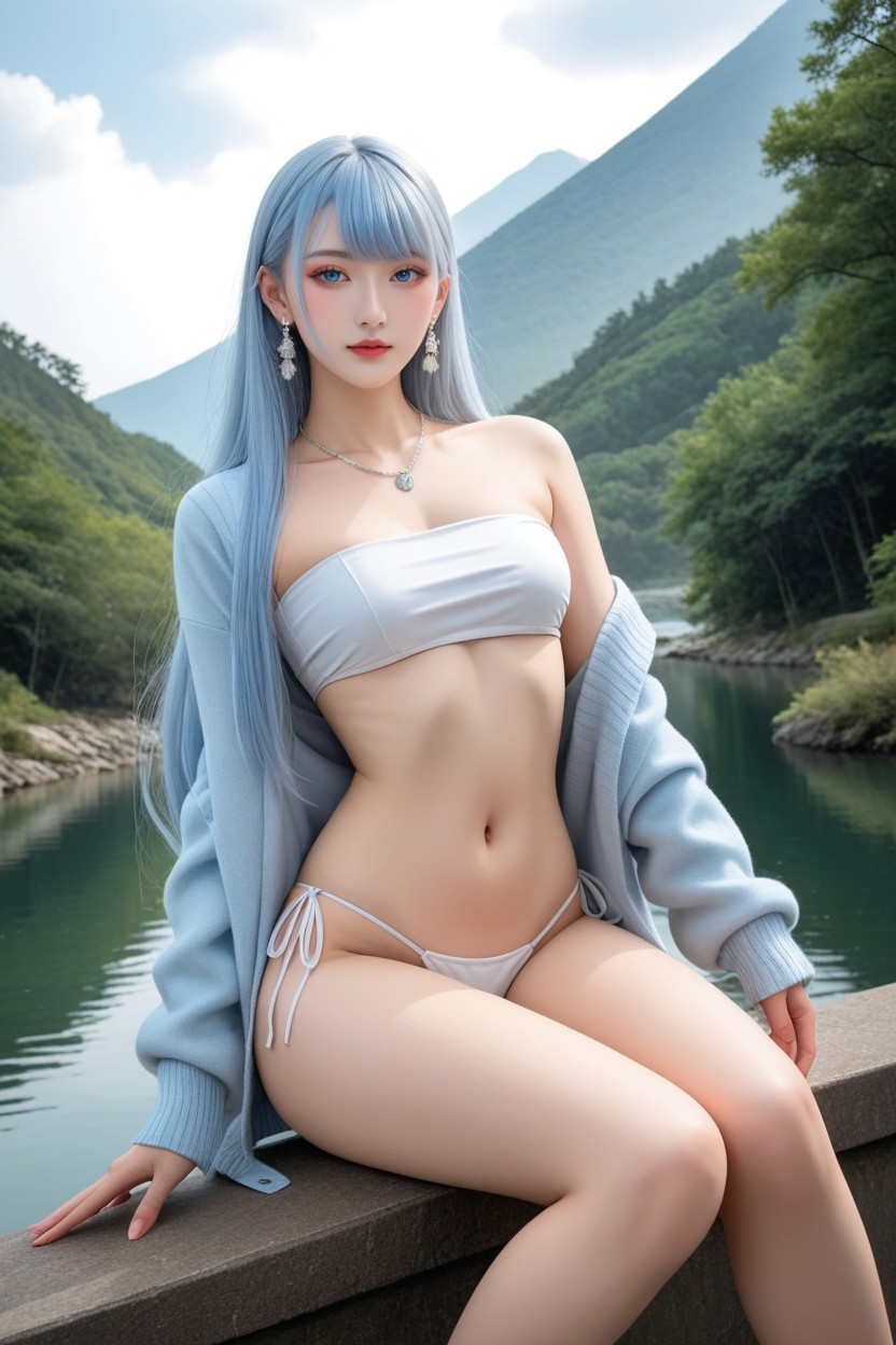 High Resolution, Sunny, Gentle Breeze Asian AI Porn