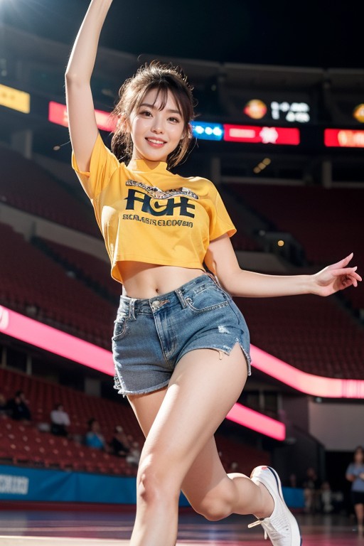 The Image Highlights Her Beautiful Underarm, Underarm Appeal, Five-fingered Hands Asian AI Porn