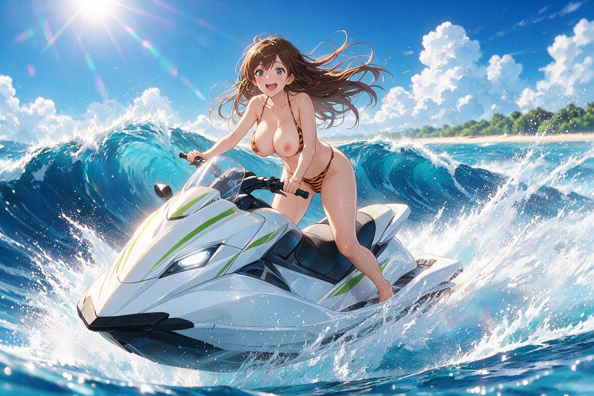 Action Sports Photography Style, Angular, Sharp Design While Standing Up And Slightly Hunching Forward Asian AI Porn