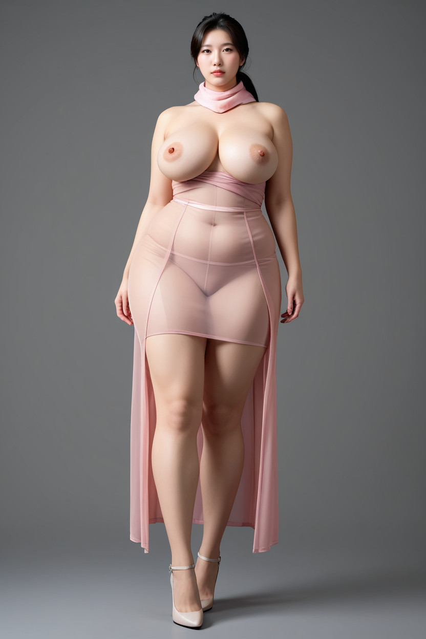 View From Below, Full Body, Ass Bigger Than Torso Asian AI Porn