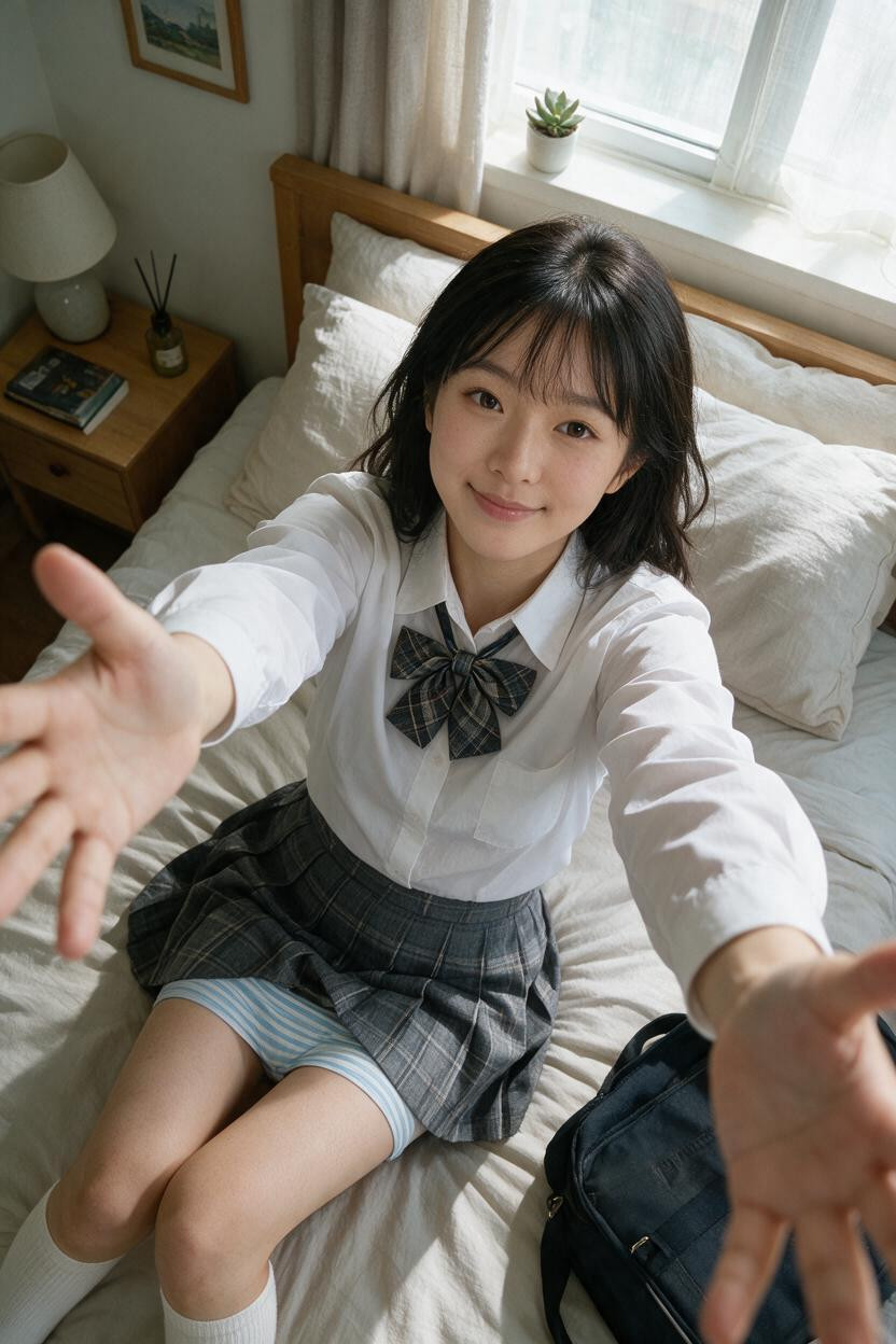 Overhead Shot, Hdr, Delicate Woman Asian AI Porn