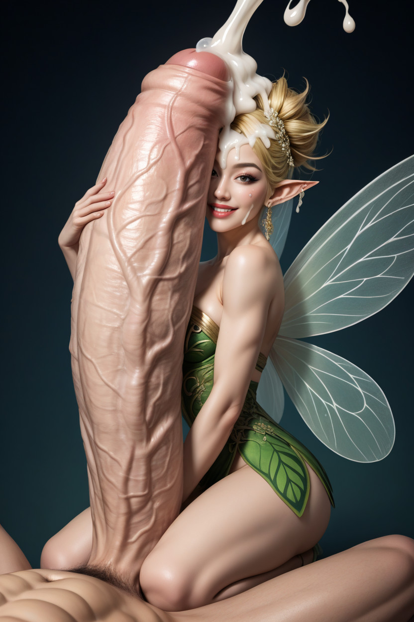 Fairy Squeezing Giant Uncircumcised Oversized Veiny Uncut Cock, Excessive Cum, Pov Of Man Asian AI Porn