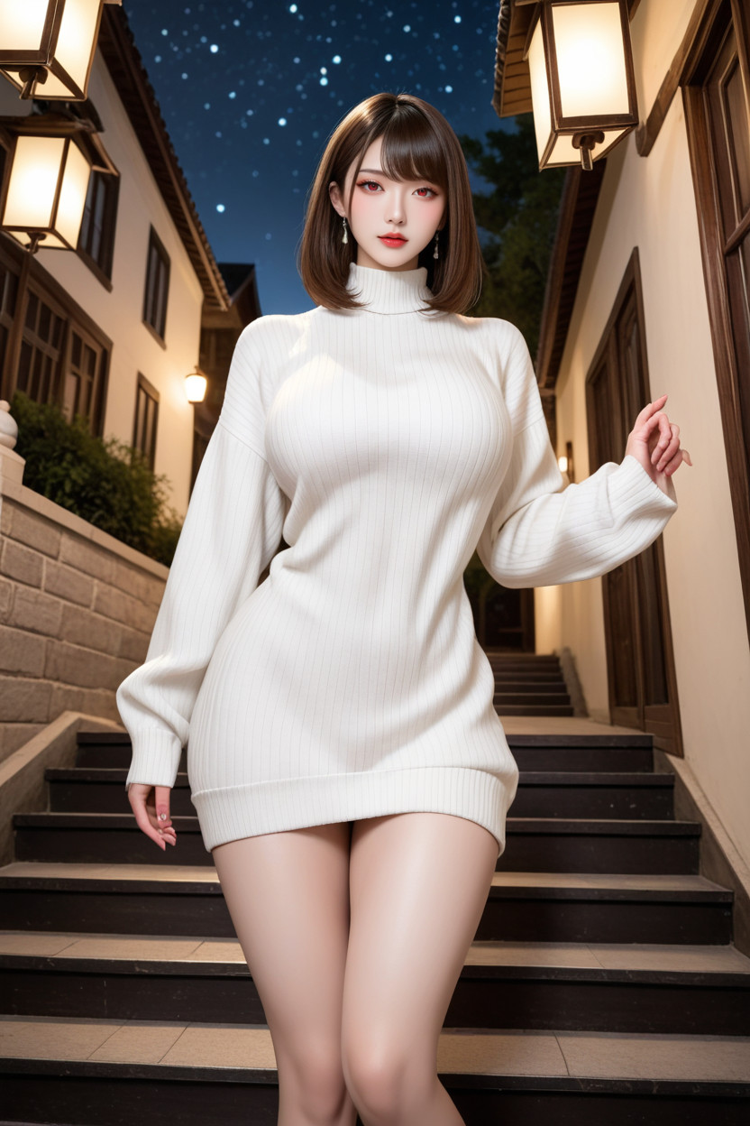 Extremely Beautiful Face, Extremely Perfect Anatomic Body, Makeup Asian AI Porn