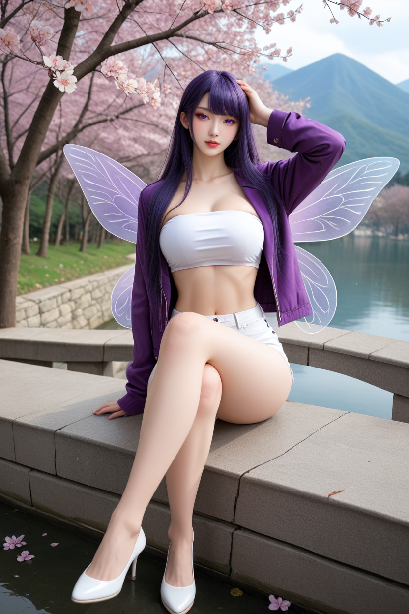 White Skin, Very Smooth Skin, Stone Bridge Asian AI Porn