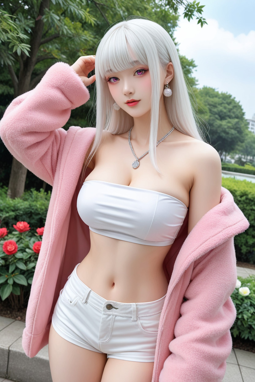 Uhd, Perfect Chinese Idol Face, Outdoor Asian AI Porn