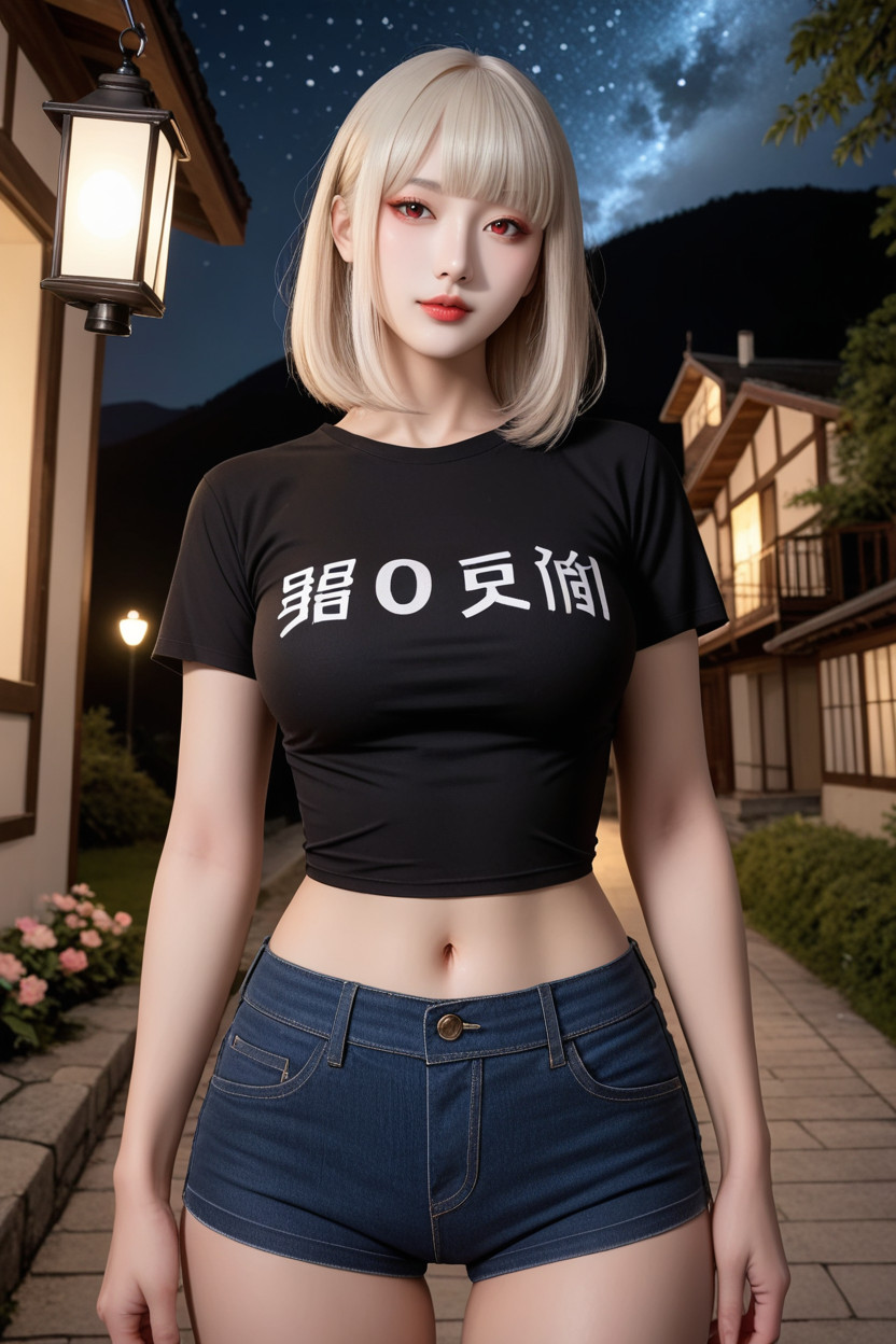 Very Smooth Skin, White Skin, Large Breast Asian AI Porn