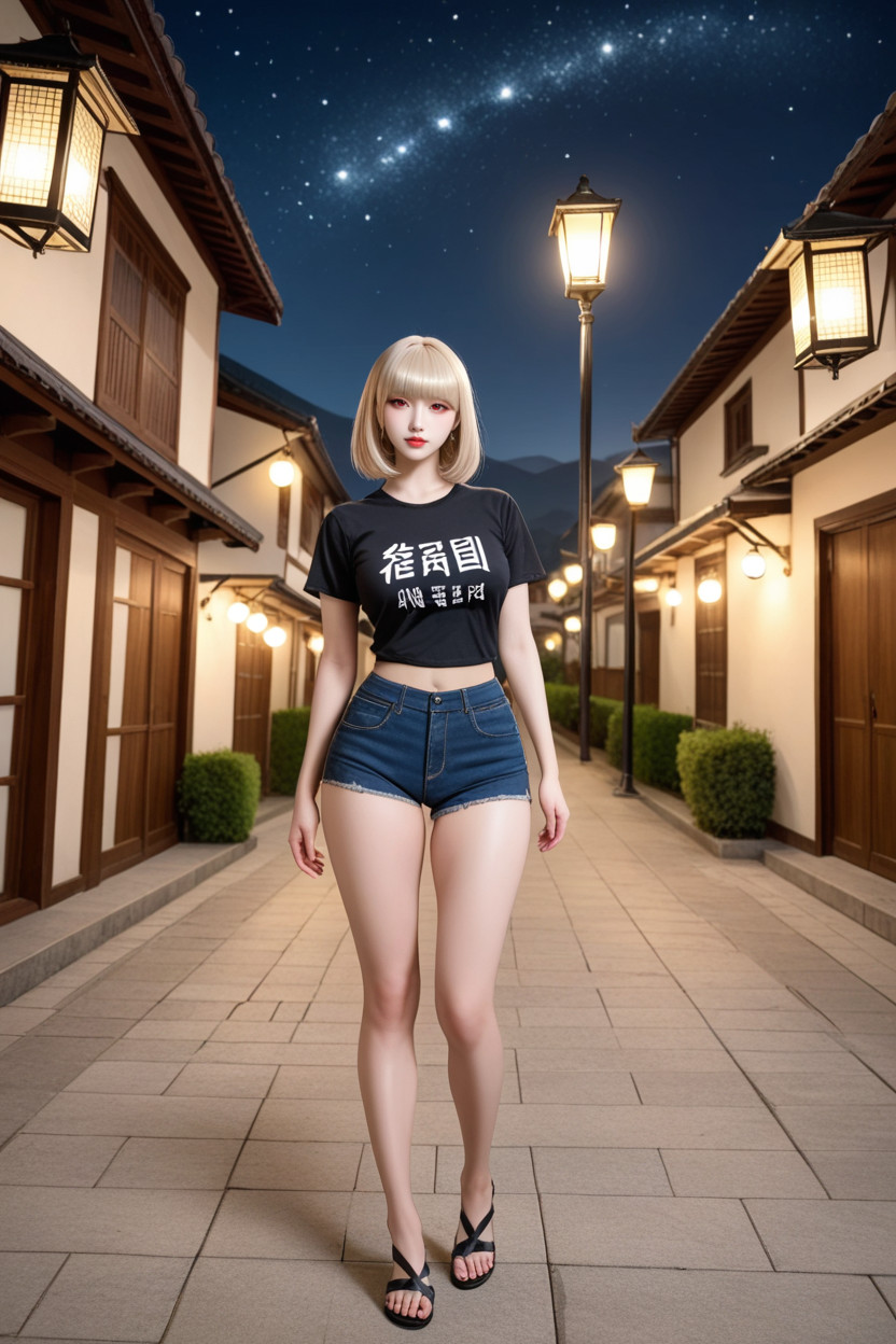 Large Ass, High Resolution, Extremely Perfect Anatomic Body Asian AI Porn