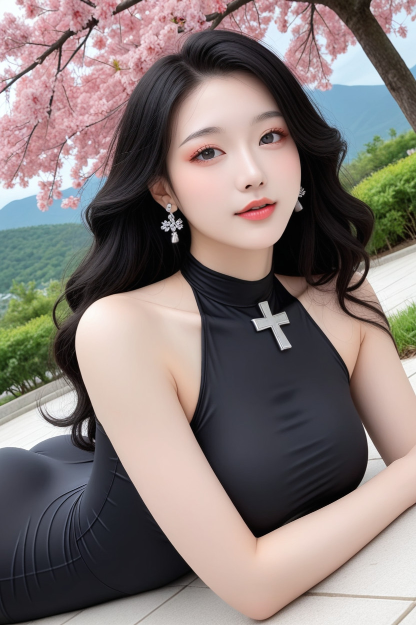 Perfect Body, Chinese Idol, Front View Asian AI Porn