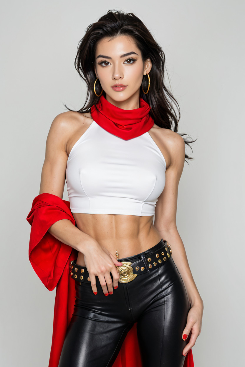 Cosplay, Authoritative Gaze A Long, Perfect And Accurate Fingers Asian AI Porn