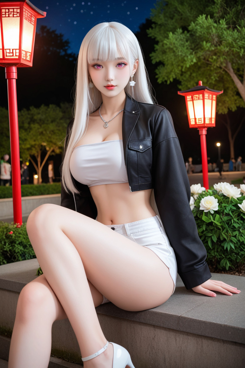 Cool Atmosphere, Extremely Perfect Hip, Distinctive Beauty Asian AI Porn