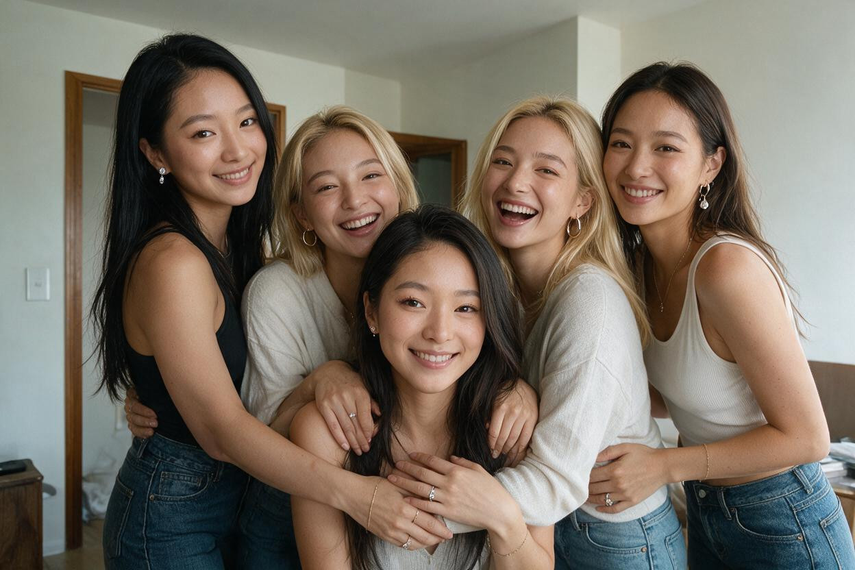 Clenched Teeth, Intense Orgasmic Teeth Gritting, Ultra Detailed Face Asian AI Porn