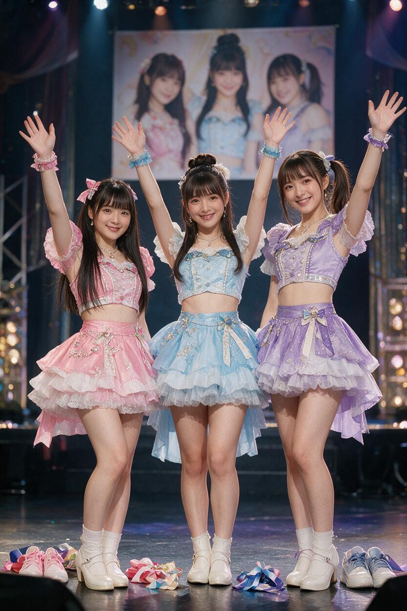 First Idol, Color Matched Hair Accessories, Second Idol Asian AI Porn