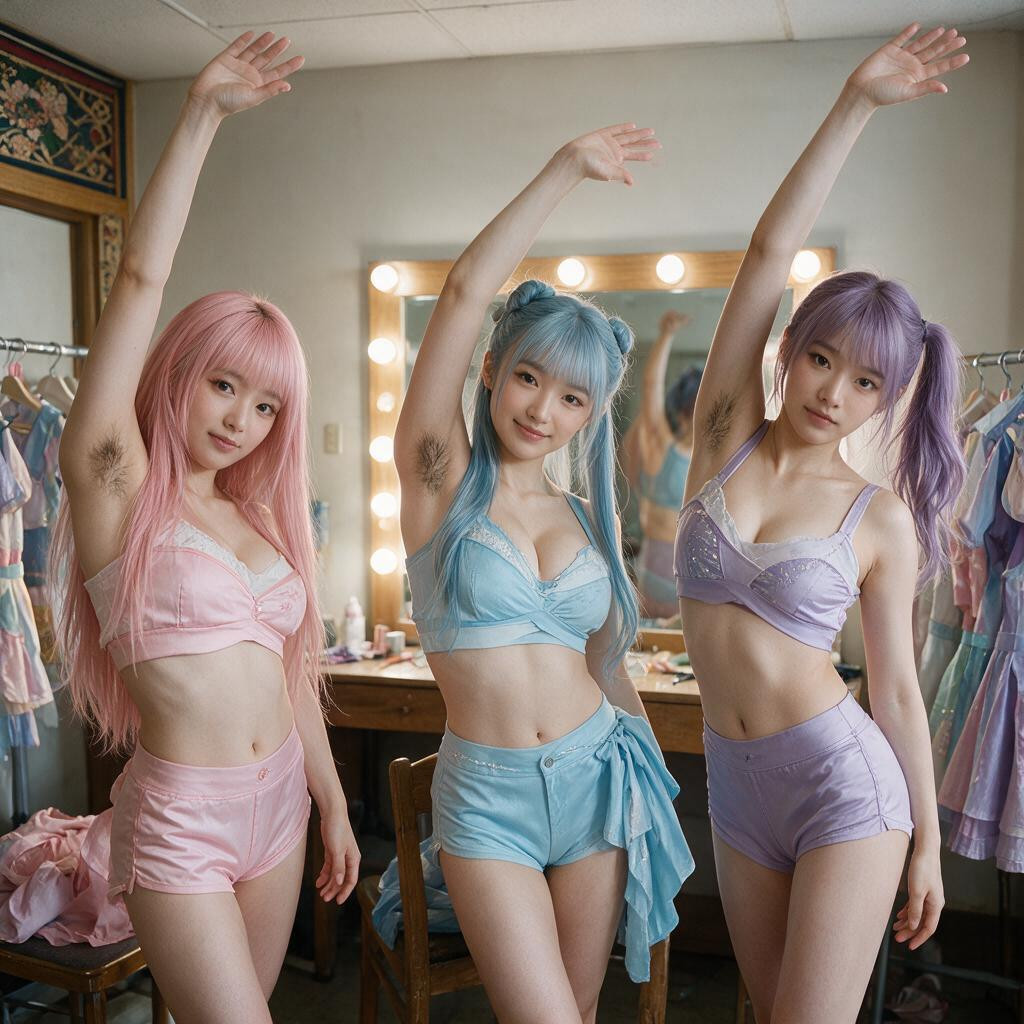 Pezón Rosa, Photorealistic, Skirts On A Chair Porno asiático IA