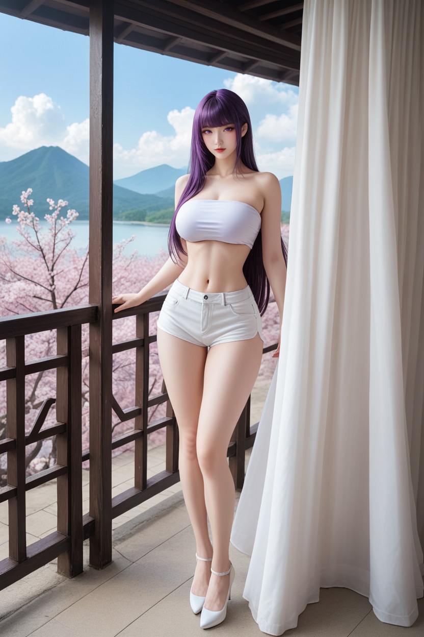 White Hotpants, Uhd, Perfect Chinese Idol Face Asian AI Porn