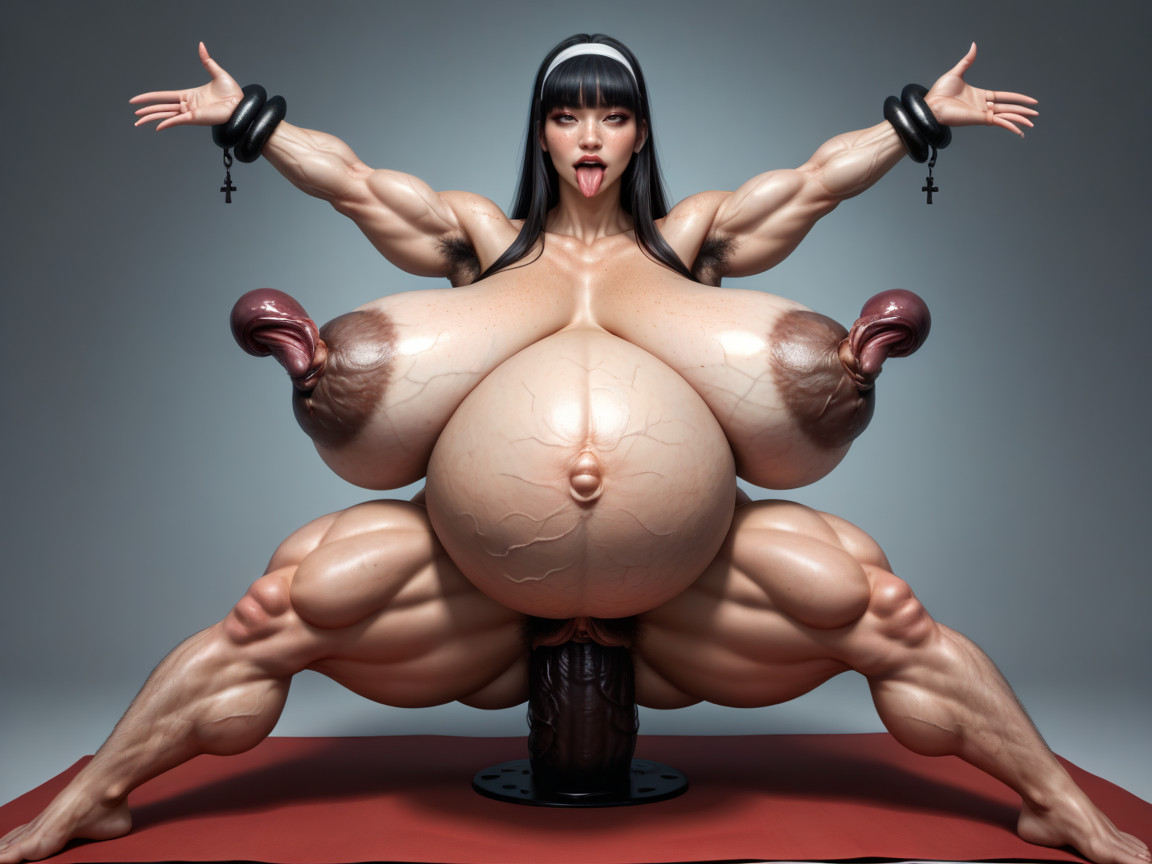 Spread Pussy, Tpose, Spread Legs Asian AI Porn
