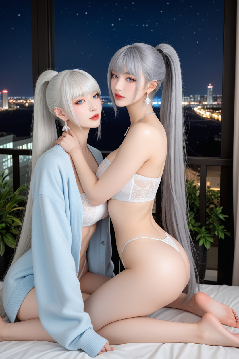 Extremely Smooth Skin, Decorative Plants, Miss Universe Winning Idol Face Asian AI Porn