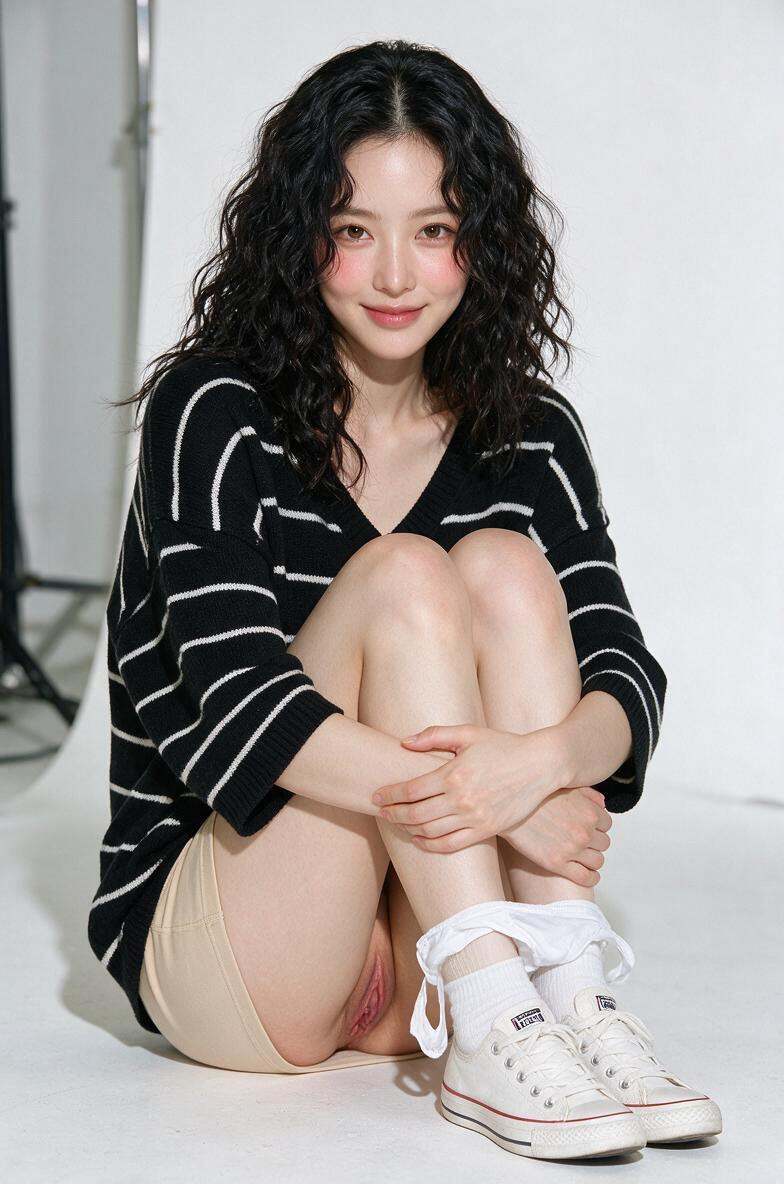 Beautiful Vagina, During Fashion Magazine Shoot, Realistic Smooth Skin Asian AI Porn