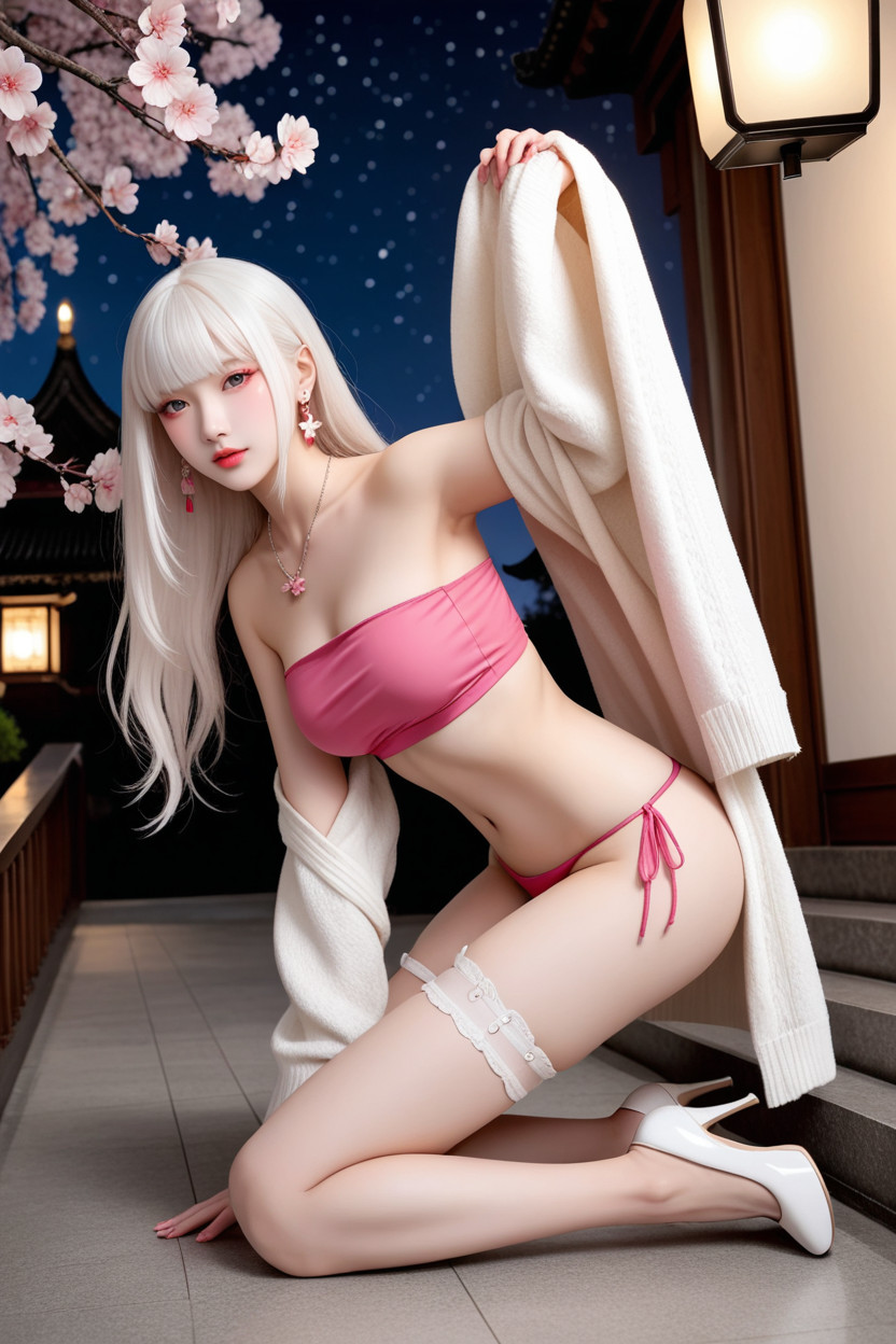 18+, Perfect Chinese Idol Face, Perfect Body Porno asiático IA