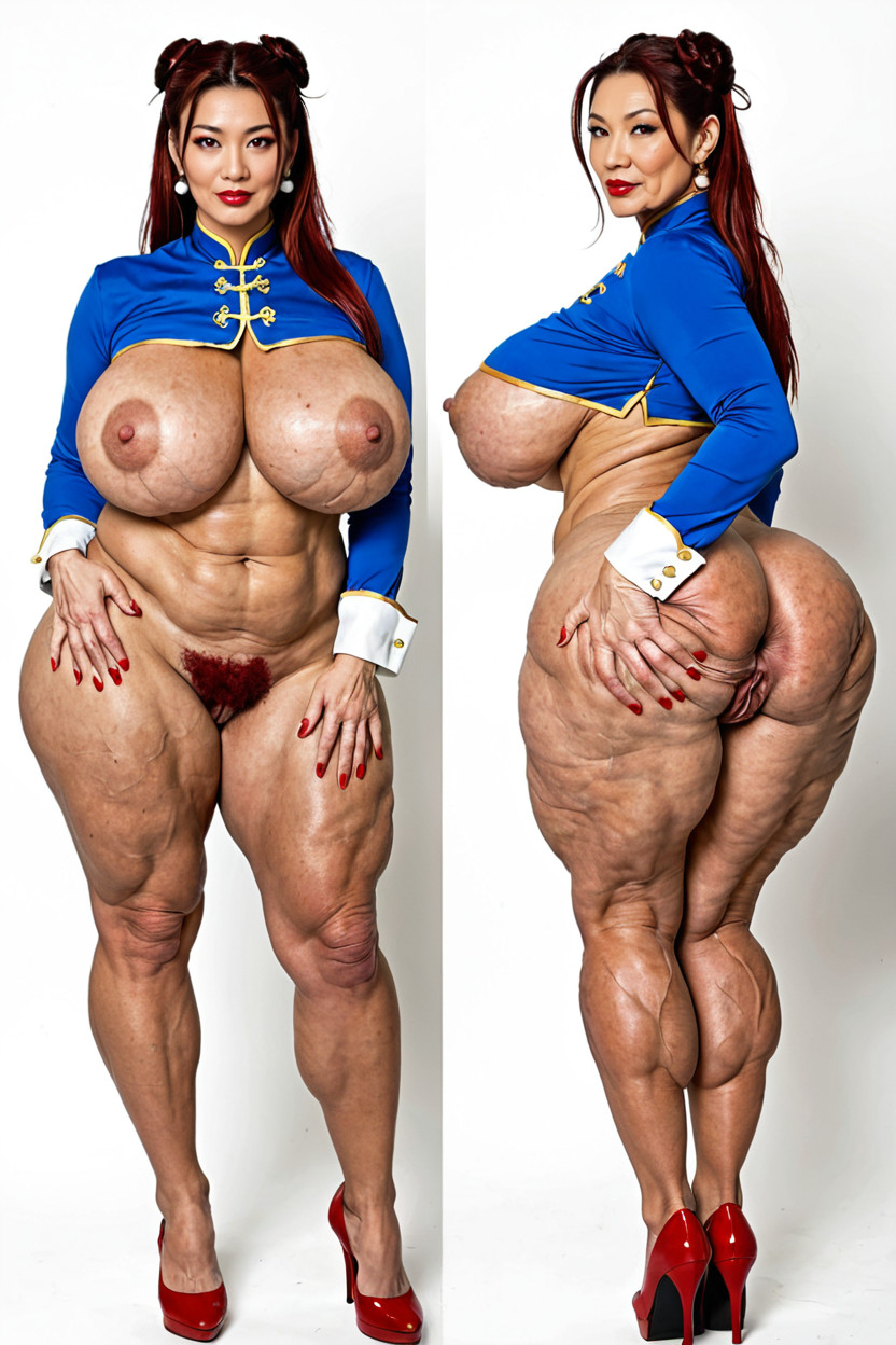 Red Hair, Gaping Pussy, Cosplay Asian AI Porn