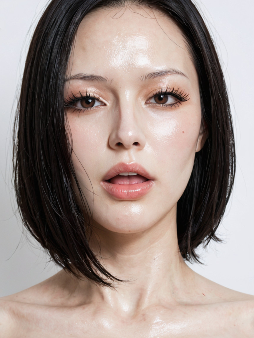 Closed Lips, Colossal, Stunning Beautiful Pussy Asian AI Porn