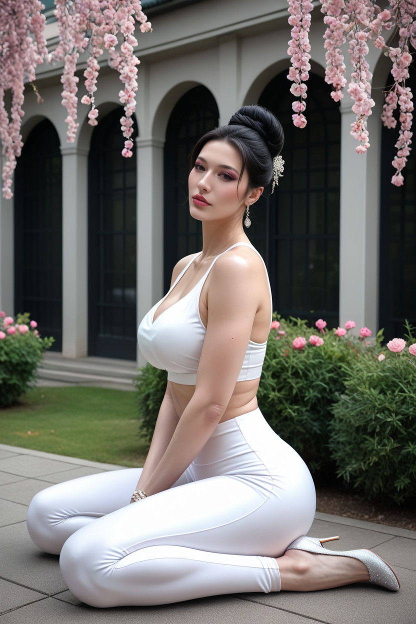 Black Hair, 18+, Outdoors Porno asiático IA