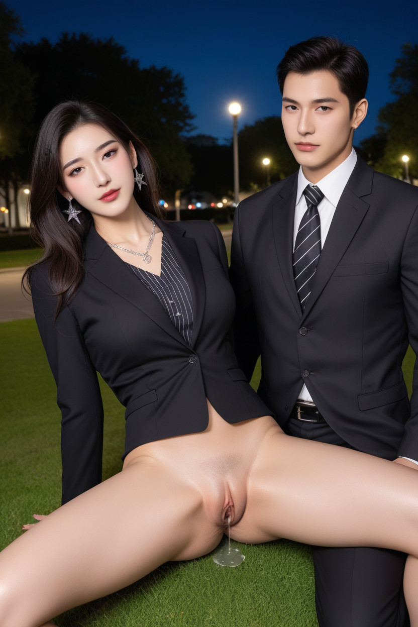 Side View, Closed Mouth, Chinese Idol Asian AI Porn